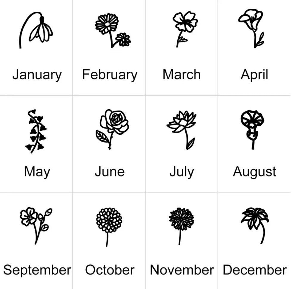 Birth Month Custom name Plate Bracelet