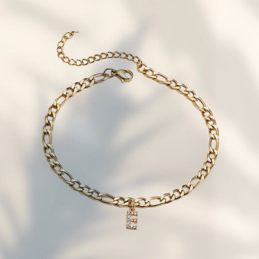 Elara Initial Anklet